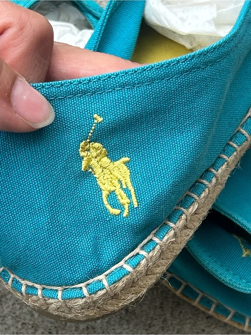 Polo by Ralph Lauren‎ Turquoise Espadrille bowman Slip-On Shoes